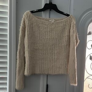 Lovestitch Fuzzy Cream Sweater